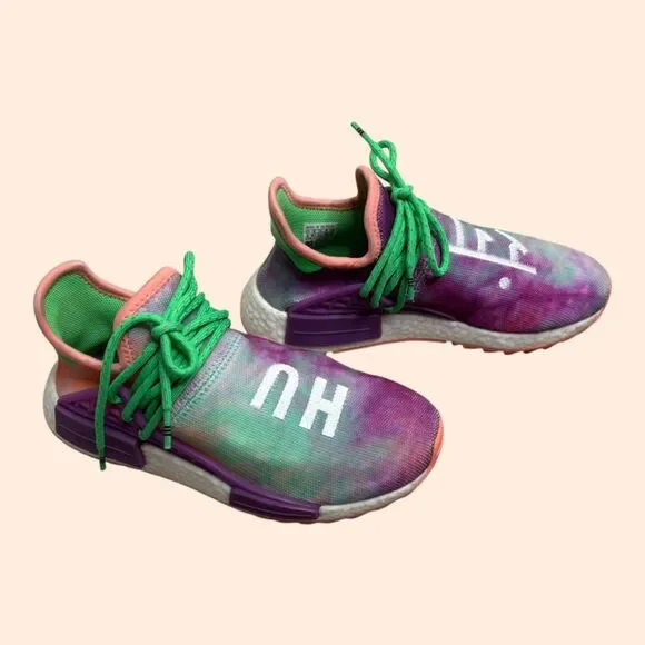 Tennis Shoes Chalk Coral Adidas Pw Hu Holi Tennis Adidas Shoes Adidas Human  Race Nmd Pharrell